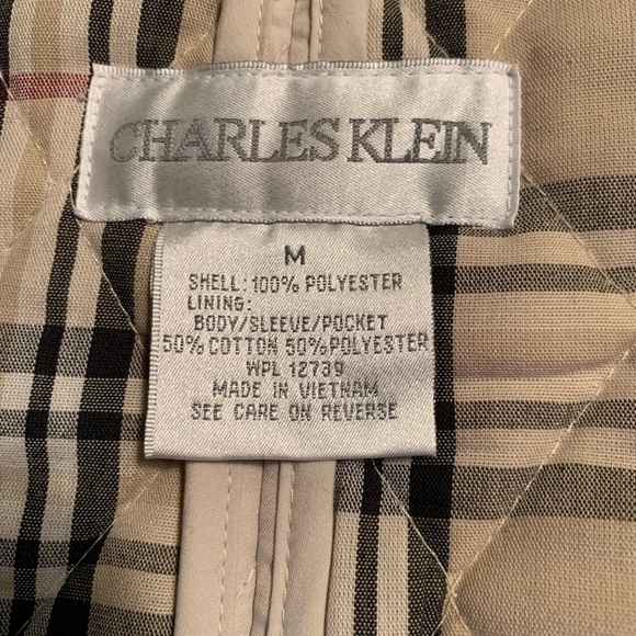 Charles Klein Quilted Cream Jacket, size M - Picture 2 of 7